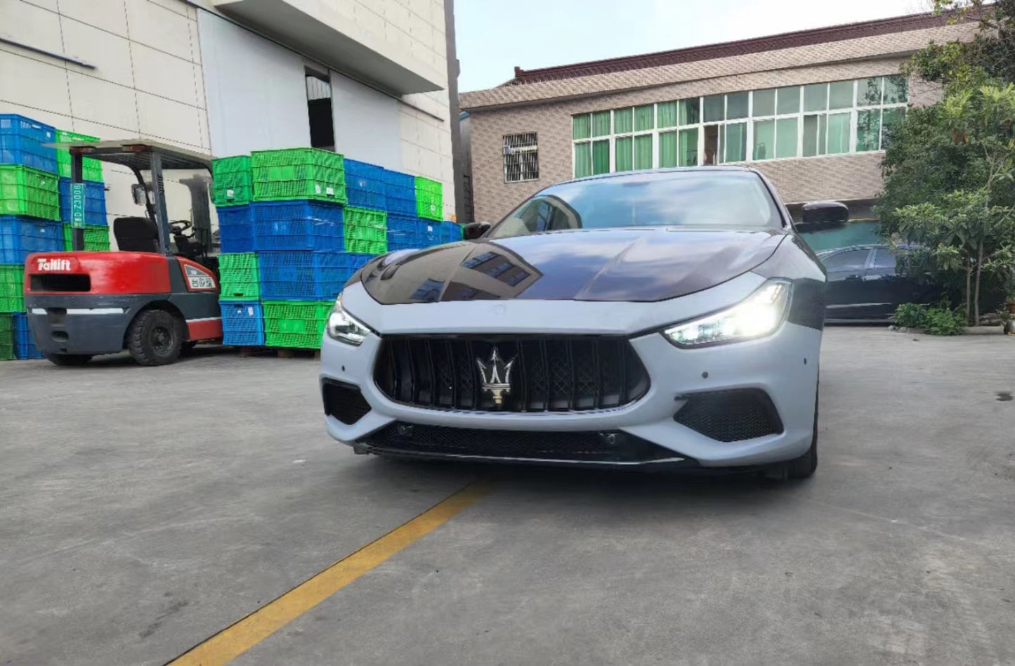 2014-2024 Maserati Ghibli Front Bumper Grille Assembly Trofeo Body Kit Complete