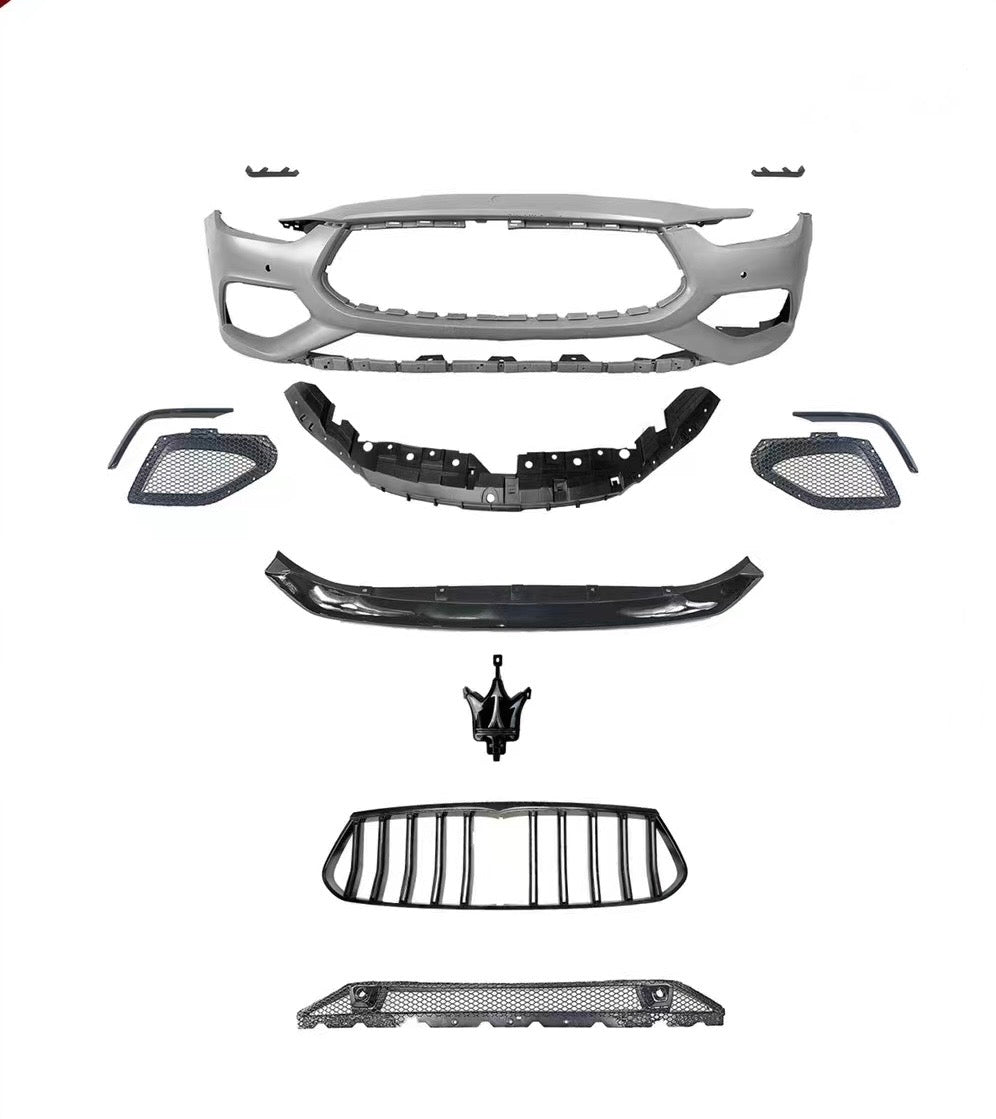 2014-2024 Maserati Ghibli Front Bumper Grille Assembly Trofeo Body Kit Complete
