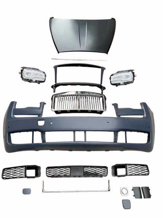 2010-2014 Rolls Royce Ghost Body Kit Facelift Conversion Upgrade To 2019 Bumper Hood Lights Grille