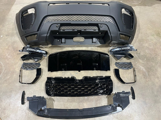 Range Rover Evoque Front Bumper Assembly Grille Lights Valance 2016-2019