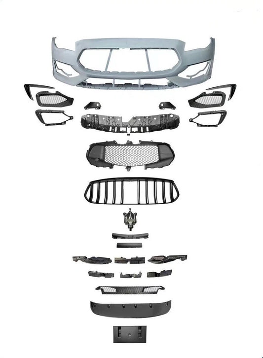 2014-2024 Maserati Quattroporte Front Bumper Assembly Complete Kit Grille